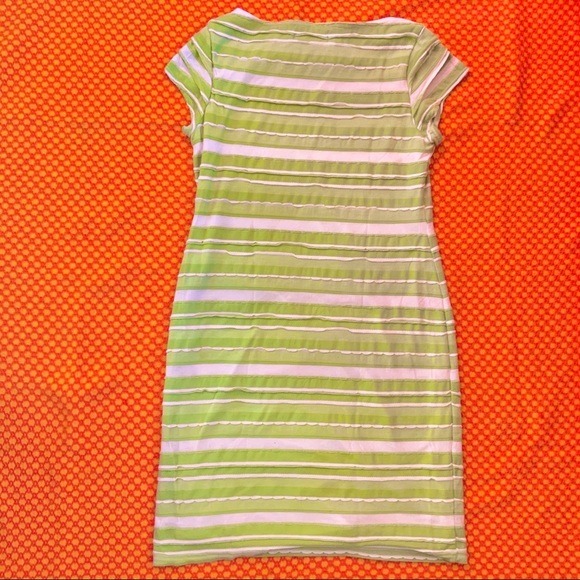 Y2K LIMEY STRIPED DRESS - Picture 4 of 4